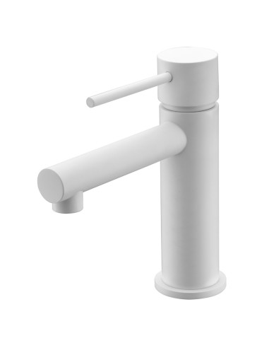 GRIFO DE LAVABO IMEX MONOMANDO BLANCO MATE MODELO MILOS STICK