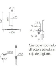 CONJUNTO DE DUCHA EMPOTRADO... 2