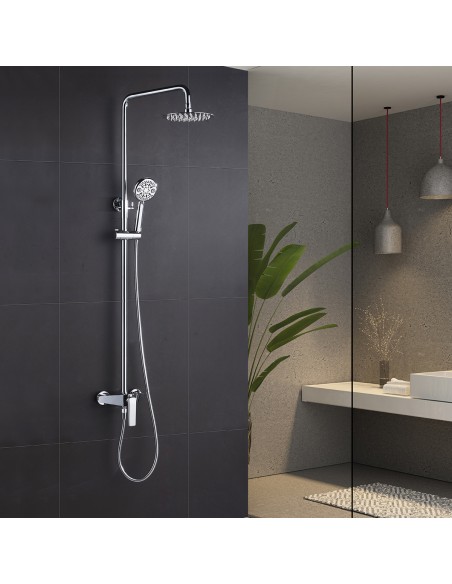 COLUMNA DE DUCHA MONOMANDO MODELO ESCOCIA DE IMEX CROMADO