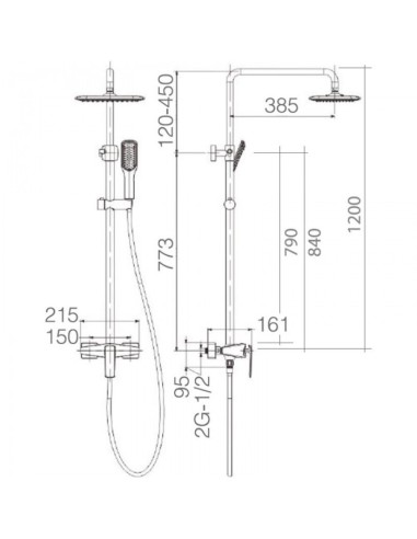 COLUMNA DE DUCHA MONOMANDO MODELO...