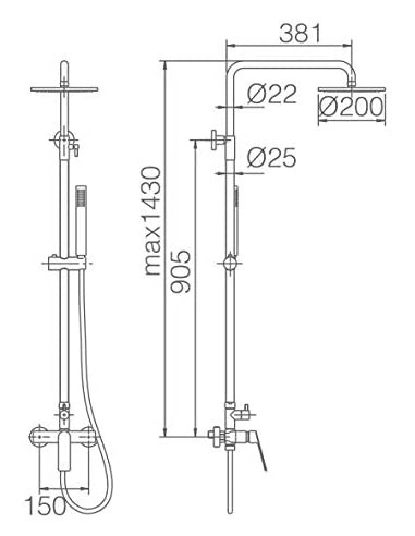COLUMNA DE DUCHA MONOMANDO MODELO... COLUMNA DE DUCHA MONOMANDO MODELO...