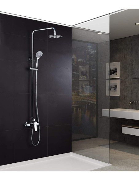 COLUMNA DE DUCHA MONOMANDO MODELO LUXOR DE IMEX CROMADO