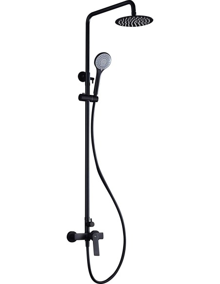 COLUMNA DE DUCHA MONOMANDO MODELO LUXOR DE IMEX NEGRO MATE