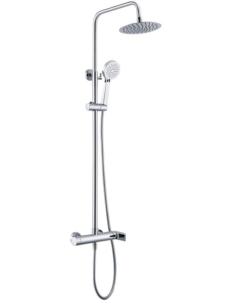 COLUMNA DE DUCHA MONOMANDO MODELO NASSAU CROMO DE IMEX