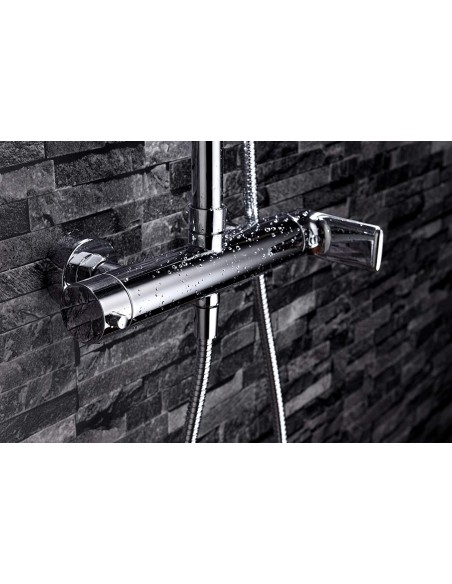 COLUMNA DE DUCHA MONOMANDO MODELO NASSAU CROMO DE IMEX