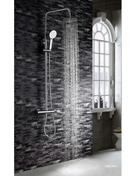 COLUMNA DE DUCHA MONOMANDO MODELO NASSAU CROMO DE IMEX