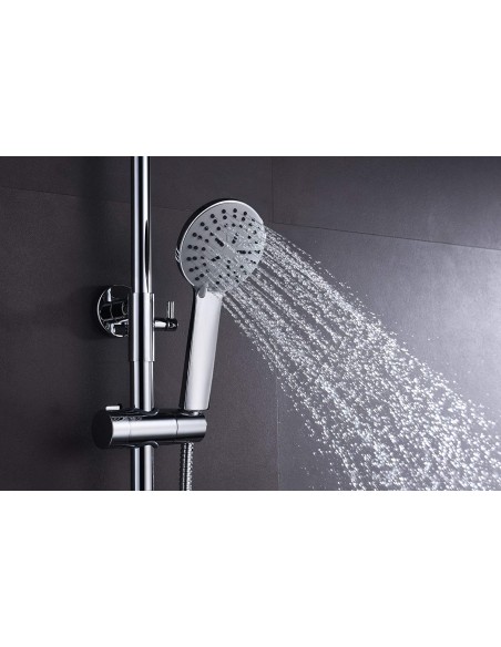 COLUMNA DE DUCHA MONOMANDO MODELO TEIDE CROMO DE IMEX