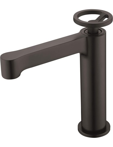 GRIFO DE LAVABO IMEX MONOMANDO NEGRO MATE MODELO OLIMPO