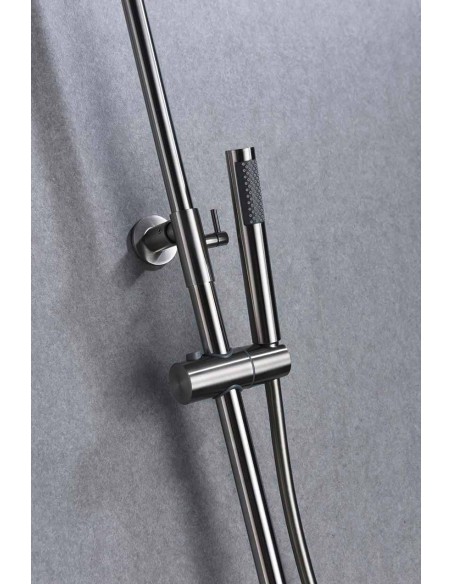 COLUMNA DE DUCHA MONOMANDO MODELO MOSCU ACERO S316 DE IMEX