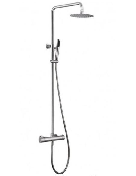 COLUMNA DE DUCHA MONOMANDO MODELO MOSCU ACERO S316 DE IMEX