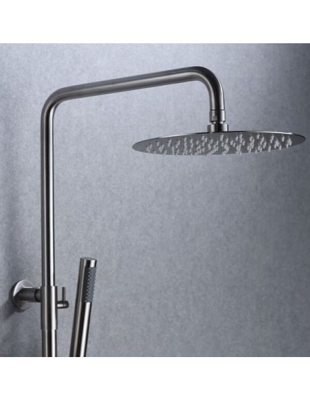 COLUMNA DE DUCHA MONOMANDO MODELO MOSCU ACERO S316 DE IMEX