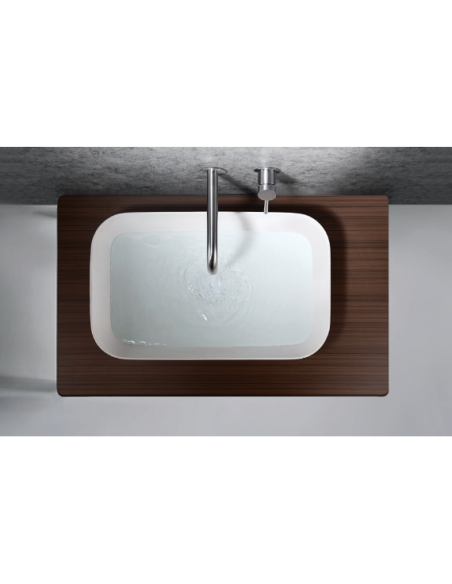 GRIFO DE LAVABO EMPOTRADO DE IMEX MONOMANDO ACERO S316 MODELO MOSCU