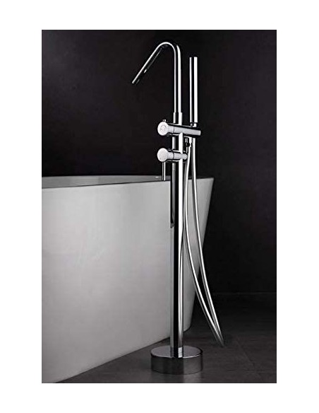 GRIFO MONOMANDO EXENTO DE BAÑERA CROMADO MODELO CÓRCEGA DE IMEX