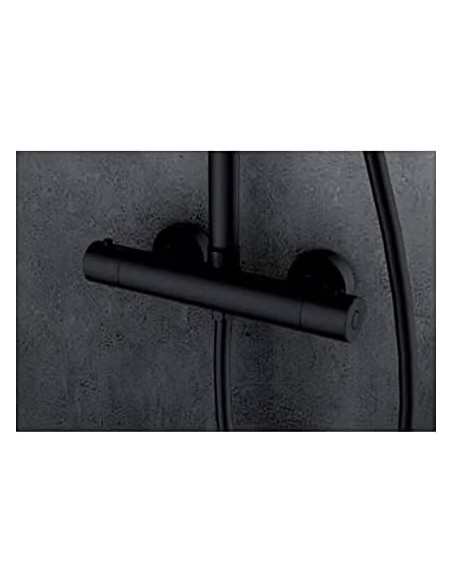 COLUMNA DE DUCHA TERMOSTATICA MODELO KENT NEGRO MATE DE IMEX