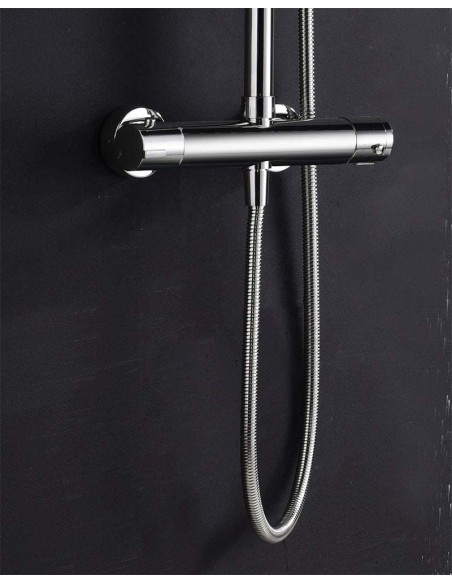 COLUMNA DE DUCHA TERMOSTATICA MODELO CRETA CROMADO DE IMEX