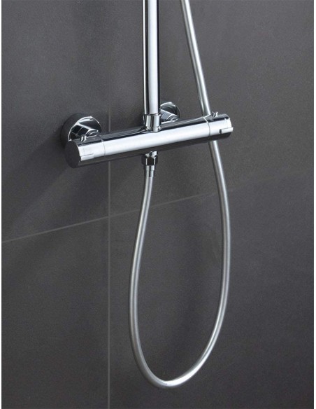 COLUMNA DE DUCHA TERMOSTATICA MODELO PRAGA CROMADO DE IMEX