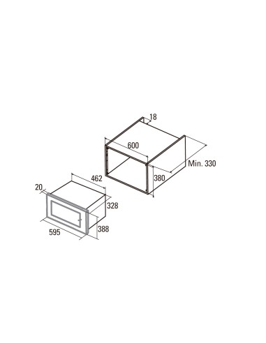 MICROONDAS DE ENCASTRE MODELO MC20 D... MICROONDAS DE ENCASTRE MODELO MC20 D...