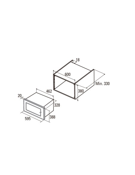 MICROONDAS DE ENCASTRE MODELO MC20 D ENC CATA