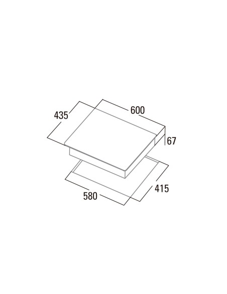 PLACA VITROCERAMICA DE TRES FUEGOS MODELO TT5003 CATA