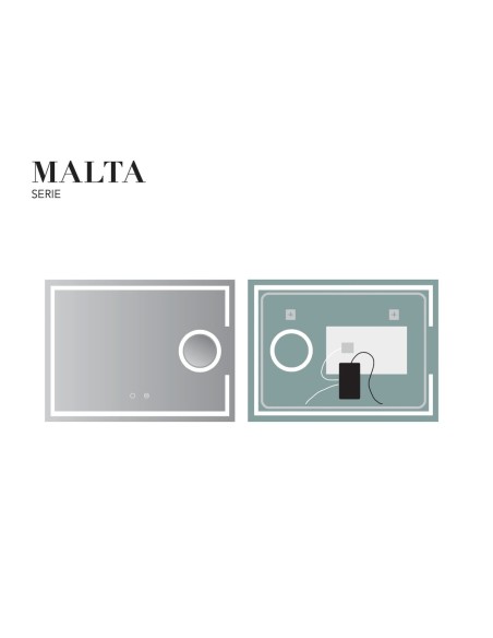 ESPEJO MODELO MALTA DE LEDIMEX RETROILUMINADO