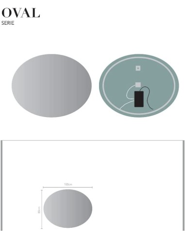 ESPEJO MODELO OVAL DE LEDIMEX... ESPEJO MODELO OVAL DE LEDIMEX...