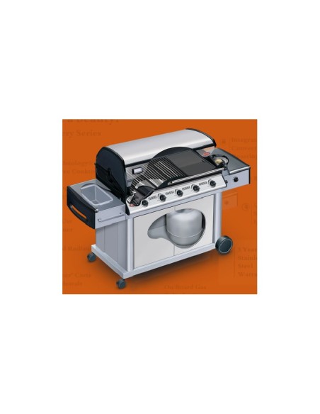BARBACOA GAS CARRO DISCOVERY TOTAL INOX 4B