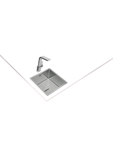 FREGADERO DE 1 CUBETA EN ACERO INOX....