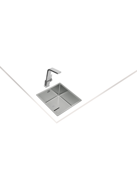 FREGADERO DE 1 CUBETA EN ACERO INOX. DE 50cm TEKA