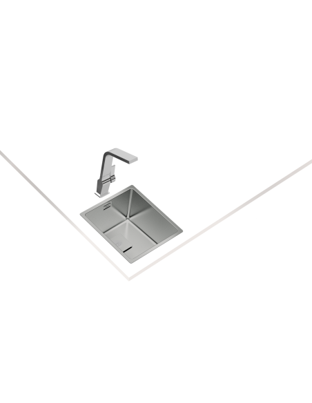 FREGADERO DE 1 CUBETA EN ACERO INOX. 45cm TEKA