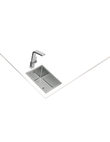 FREGADERO DE 1 CUBETA EN ACERO INOX....