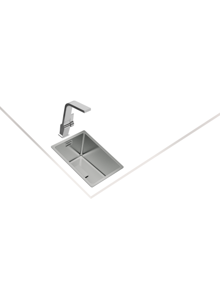FREGADERO DE 1 CUBETA EN ACERO INOX. 45cm TEKA