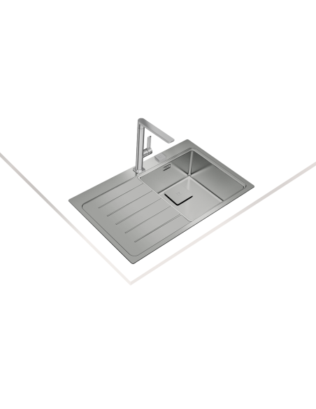 FREGADERO ENCASTRADO IZQUIERDA EN ACERO INOX DE 50cm TEKA