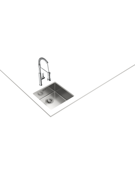 FREGADERO BAJO ENCIMERA CON 1 CUBETA DE 50cm TEKA