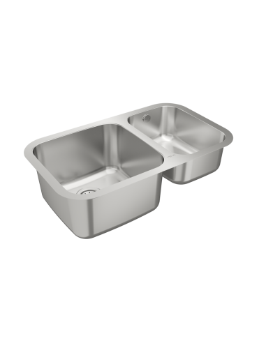 FREGADERO BAJO ENCIMERA 2 CUBETAS DE...