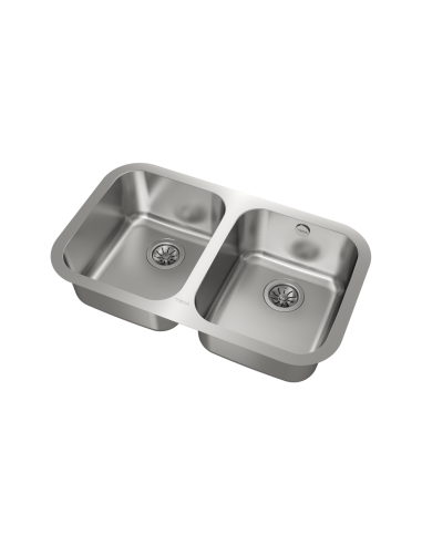 FREGADERO DE DOS CUBETAS EN ACERO...