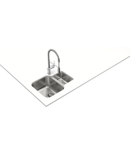 FREGADERO 1 CUBETA GRANDE Y OTRA AUXILIAR DE 70cm TEKA