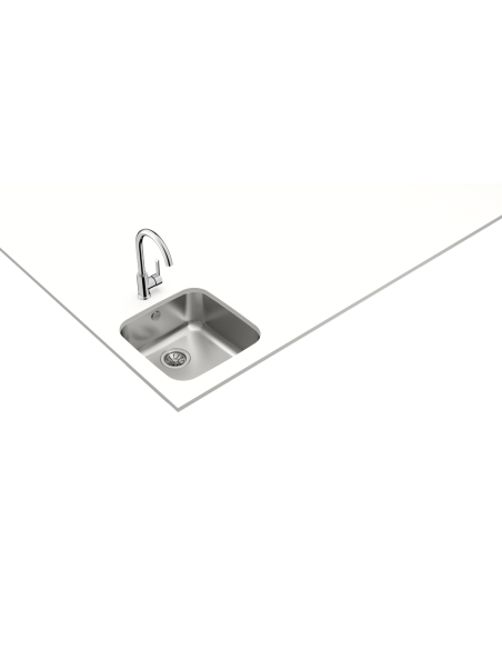 FREGADERO DE 1 CUBETA EN ACERO INOX. DE 50cm TEKA