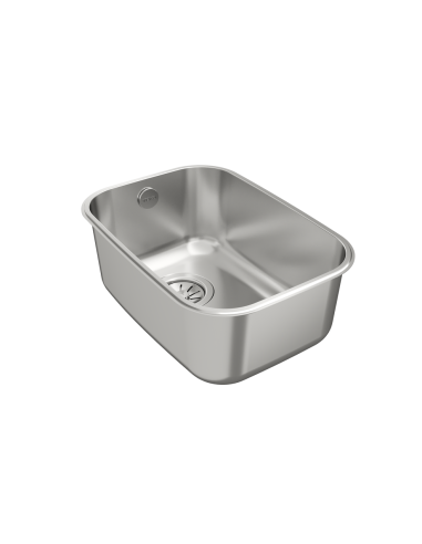 FREGADERO DE UNA CUBETA 45cm EN ACERO...