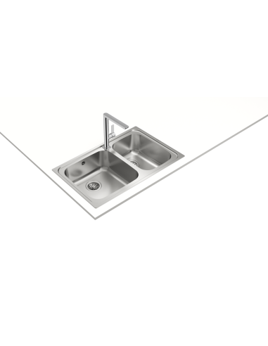 FREGADERO 2 CUBETAS EN ACERO INOX DE...