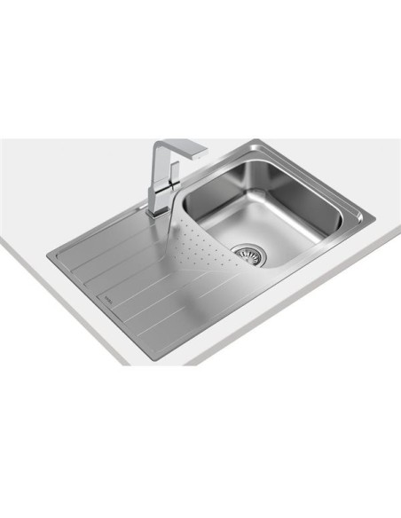 FREGADERO ENCASTRADO 1 SENO PARA MUEBLE DE 45 EN ACERO TEKA