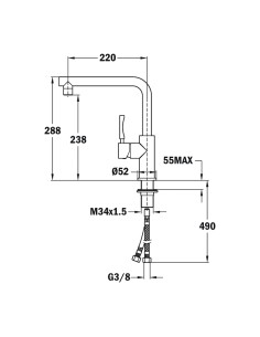 GRIFO TEKA INX 914 2