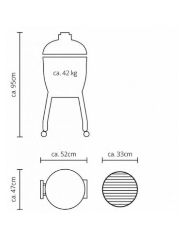 BARBACOA CON CARRO MONOLITH JUNIOR...