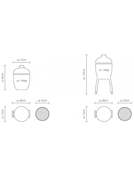 BARBACOA MONOLITH LECHEF SERIE PRO 2.0 SIN CARRO 55cm