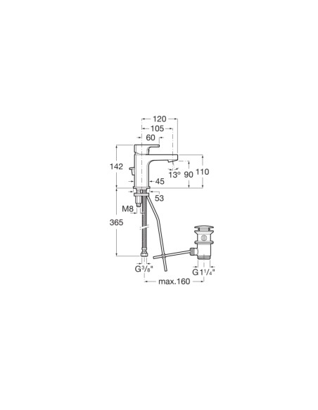 GRIFO PARA LAVABO MODELO L90 C ROCA