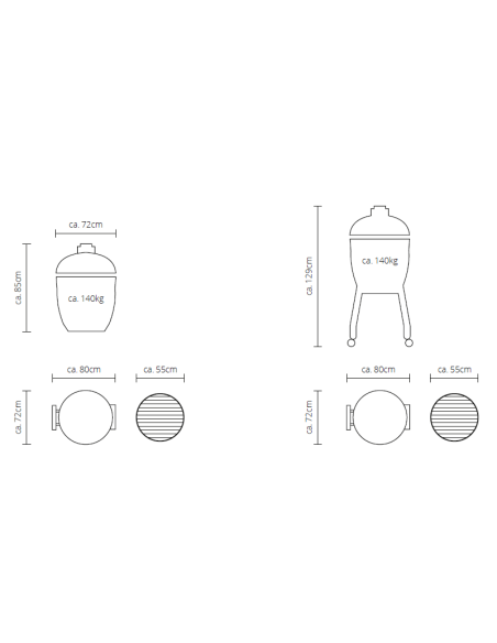 MONOLITH LECHEF SERIE PRO 2.0 GURU CON CARRO Y MESAS Ø 55 CM