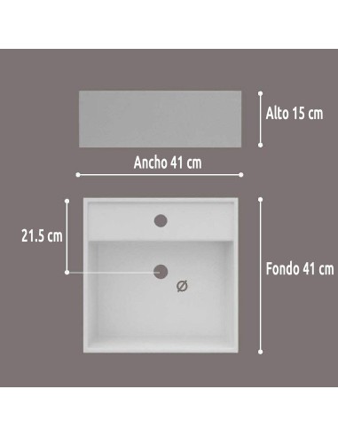 LAVABO CERAMICO SOBRE MUEBLE  MODELO...
