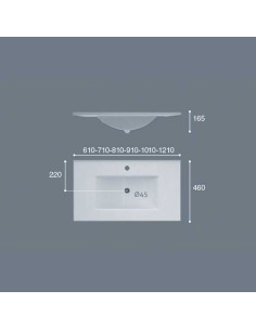 LAVABO CERÁMICO PARA MUEBLE... 2