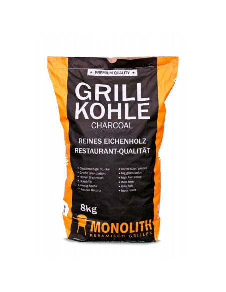 CARBÓN BARBACOA Y KAMADO MONOLITH 8 KG