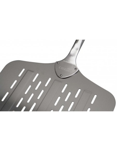 PALA PARA PIZZA EN ACERO INOX. CON ORIFICIOS