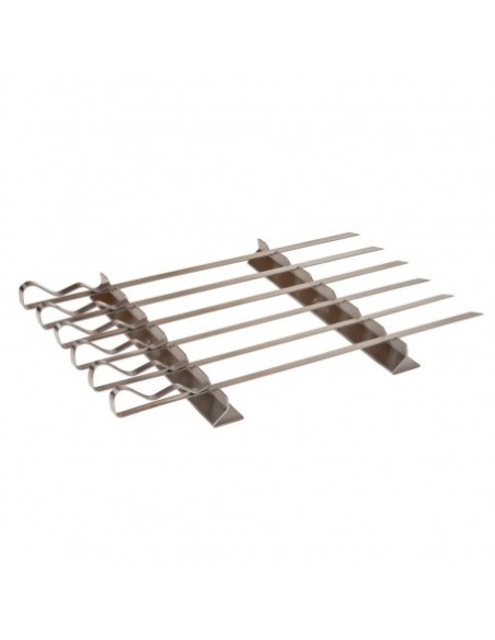 SET 6 BROCHETAS CON SOPORTE KAMADO MONOLITH